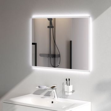 Зеркало с LED-подсветкой Am.Pm (Ам.Пм) Spirit V2.0, 80 см ИК-сенсор, антизапотевание, белый, M71AMOX0801SA