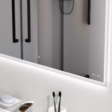 Зеркало с LED-подсветкой Am.Pm (Ам.Пм) Spirit V2.0, 80 см ИК-сенсор, антизапотевание, белый, M71AMOX0801SA