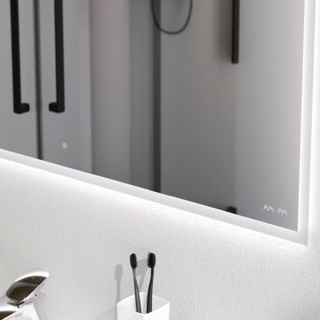 Зеркало с LED-подсветкой Am.Pm (Ам.Пм) Spirit V2.0, 100 см ИК-сенсор, антизапотевание, белый, M71AMOX1001SA