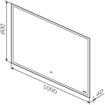 Зеркало с LED-подсветкой Am.Pm (Ам.Пм) Spirit V2.0, 100 см ИК-сенсор, антизапотевание, белый, M71AMOX1001SA