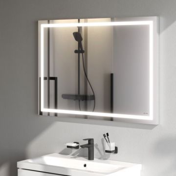 Зеркало настенное Am.Pm (Ам.Пм) Gem LED-подсветка, 100 см серебристый, M91AMOX1001WG