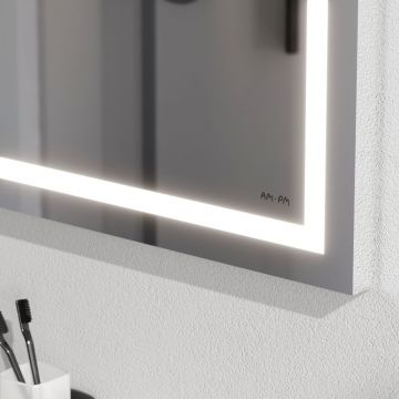 Зеркало настенное Am.Pm (Ам.Пм) Gem LED-подсветка, 100 см серебристый, M91AMOX1001WG