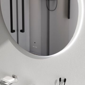 Зеркало круг Am.Pm (Ам.Пм) X-Joy LED подсветка, 65 см ИК-сенсор, серебристый, M85MOX40651S