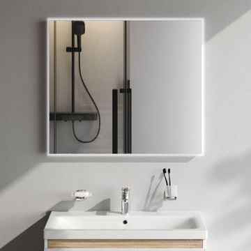 Зеркало Am.Pm (Ам.Пм) X-Joy с интерьерной LED подсветкой, 80 см ИК-сенсор, серебристый, M85MOX10801S