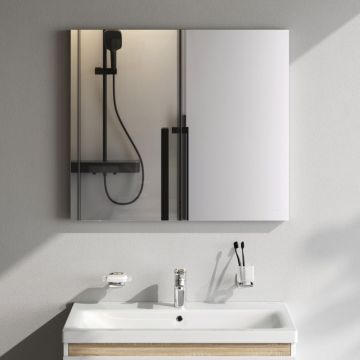 Зеркало Am.Pm (Ам.Пм) X-Joy с интерьерной LED подсветкой, 80 см ИК-сенсор, серебристый, M85MOX10801S