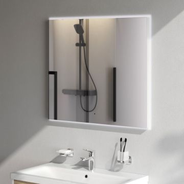 Зеркало Am.Pm (Ам.Пм) X-Joy с интерьерной LED подсветкой, 80 см ИК-сенсор, серебристый, M85MOX10801S