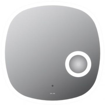 Зеркало настенное Am.Pm (Ам.Пм) Func с контурной LED-подсветкой, ИК сенсором, косметическим зеркалом, белый, M8FMOX0553SA