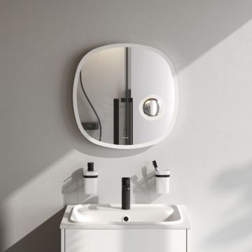 Зеркало настенное Am.Pm (Ам.Пм) Func с контурной LED-подсветкой, ИК сенсором, косметическим зеркалом, белый, M8FMOX0553SA