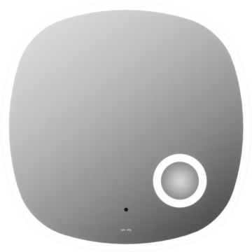 Зеркало настенное Am.Pm (Ам.Пм) Func с контурной LED-подсветкой, ИК сенсором, косметическим зеркалом, белый, M8FMOX0653SA