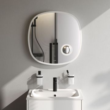 Зеркало настенное Am.Pm (Ам.Пм) Func с контурной LED-подсветкой, ИК сенсором, косметическим зеркалом, белый, M8FMOX0653SA