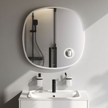 Зеркало настенное Am.Pm (Ам.Пм) Func с контурной LED-подсветкой, ИК сенсором, косметическим зеркалом, белый, M8FMOX0803SA