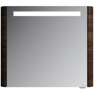 Зеркало Am.Pm (Ам.Пм) Sensation, текстурированный, 80 см с подсветкой, орех, M30MCR0801NF