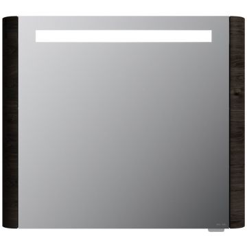 Зеркальный шкаф Am.Pm (Ам.Пм) Sensation, правый, 80 см с подсветкой, табачный дуб, зеркало, M30MCR0801TF