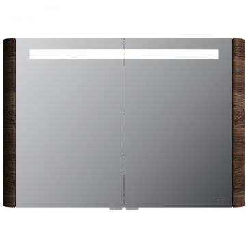 Зеркало Am.Pm (Ам.Пм) Sensation, текстурированная, 100 см с подсветкой, орех, M30MCX1001NF