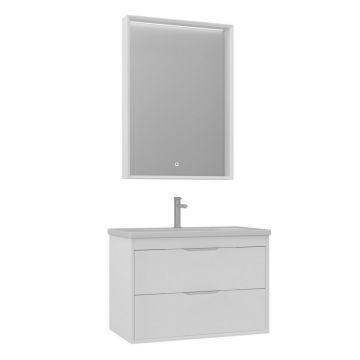 Тумба с раковиной Orka (Орка) Clay 80 подвесная, белый матовый 5004382