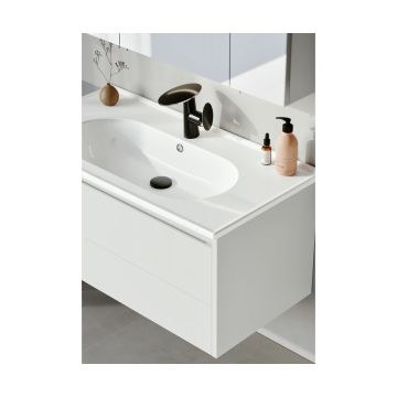 Тумба с раковиной Orka (Орка) Likya 100 подвесная, белый матовый 5002490