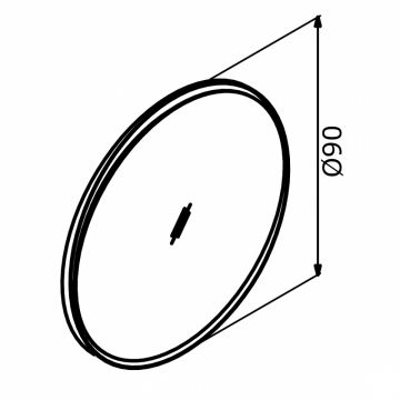 Зеркало Orka (Орка) Moonlight 90x90 c LED подсветкой, бежевый матовый 3001349