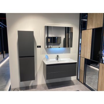 Зеркальный шкаф Orka (Орка) Likya 100 антрацит матовый 3001090