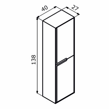 Пенал Orka (Орка) Craft 40 орех/антрацит, универсальный 3000319