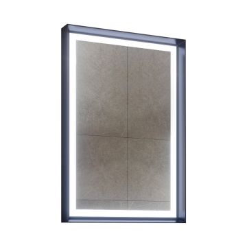 Зеркало Orka (Орка) Craft 60x90 c LED подсветкой, антрацит матовый 3000325