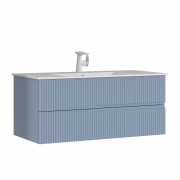 Тумба с раковиной Orka Moonlight 120 подвесная, голубой матовый 5001507