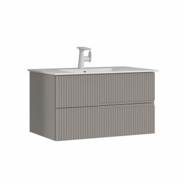 Тумба с раковиной Orka Moonlight 90 подвесная, бежевый матовый 5001502