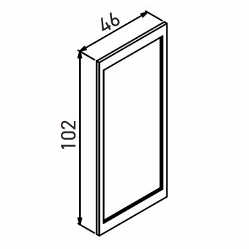 Зеркало Orka (Орка) Lodi 46 черный матовый 3008130