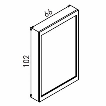Зеркало Orka (Орка) Lodi 66 черный матовый 3008133