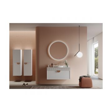 Зеркало Orka (Орка) Molino 90x90 c LED подсветкой, белый матовый 3006131