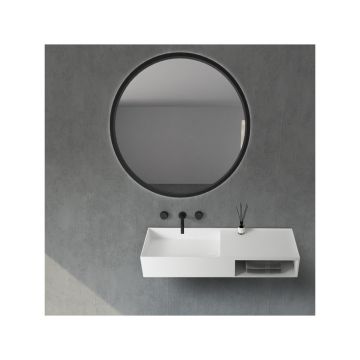 Тумба с раковиной Abber (Аббер) Stein AS2649-1.2 подвесная, белая матовая