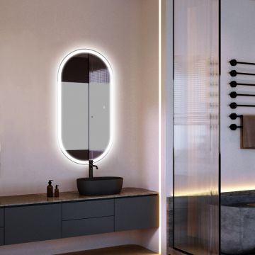 Зеркало Abber (Аббер) Kontur AG6303S-1.0 с подсветкой, сенсорный выключатель, диммер