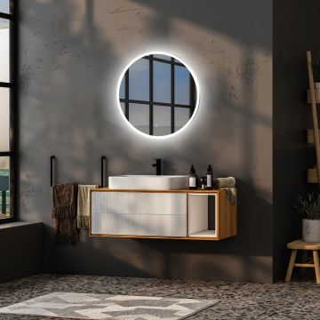 Зеркало Abber (Аббер) Mond AG6202S-0.65 с подсветкой, сенсорный выключатель, диммер