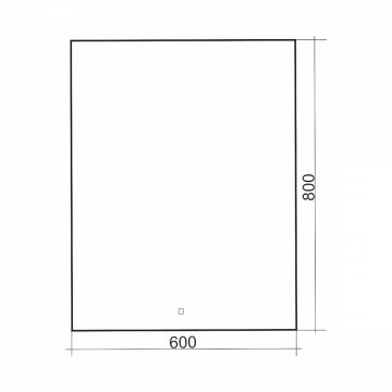 Зеркало Abber (Аббер) See AG6103S-0.6 с подсветкой, сенсорный выключатель, диммер