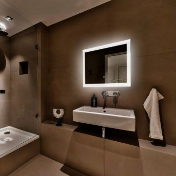 Зеркало Abber (Аббер) See AG6107S-0.8 с подсветкой, сенсорный выключатель, диммер