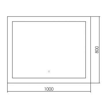 Зеркало Abber (Аббер) See AG6107SL-1.0 с подсветкой, сенсорный выключатель, диммер