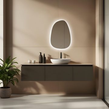 Зеркало Abber (Аббер) Teil AG6501S с подсветкой, бесконтактный выключатель, диммер