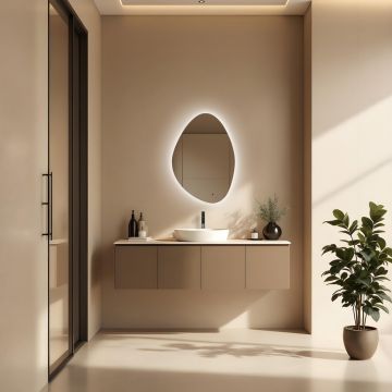 Зеркало Abber (Аббер) Teil AG6502S с подсветкой, бесконтактный выключатель, диммер