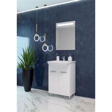 Тумба EvaGold (Еваголд) 0330 Мидея 55 79х51х29.6 см, белый (EG010322) раковина в комплект не входит