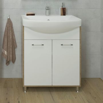 Тумба EvaGold (Еваголд) 0729 Natura 65 79х60х31.5 см, шимо,белвый (EG010460) раковина в комплект не входит