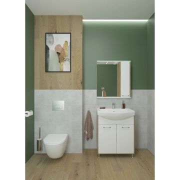 Тумба EvaGold (Еваголд) 0729 Natura 65 79х60х31.5 см, шимо,белвый (EG010460) раковина в комплект не входит