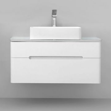 Тумба Jorno (Жорно) Bosko 100 см подвесная белый (без раковины) (Bos.01.100/P/W)