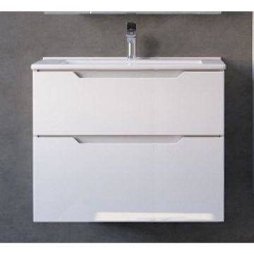 Тумба под раковину Jorno (Жорно) Slide 65 см белый (без раковины) (Sli.01.65/P/W)