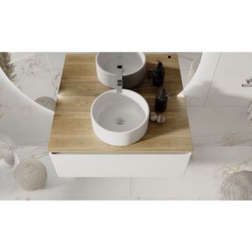 Тумба под раковину Jorno (Жорно) Solis 100 см подвесная белый (без раковины) (SolN.01.100/P/W/JR)