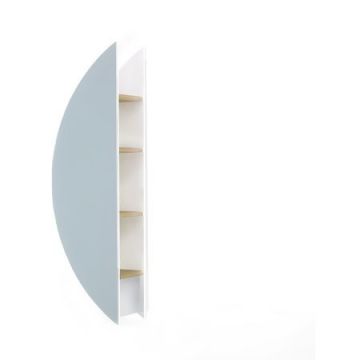 Зеркало Пенал Jorno (Жорно) Solis 34 см белый (SolN.11.34/W/JR)