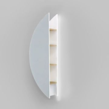 Зеркало Пенал Jorno (Жорно) Solis 34 см белый (SolN.11.34/W/JR)