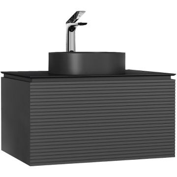 Тумба под раковину Jorno (Жорно) Stone 100 см антрацит (без раковины) (Stn.01.100/P/A/JR)