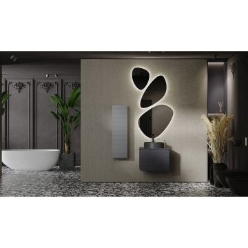 Тумба под раковину Jorno Stone 60 см антрацит (без раковины) (Stn.01.60/P/A/JR)