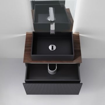 Тумба под раковину Jorno (Жорно) Strong 80 см антрацит (без раковины) (Str.01.80/P/A)