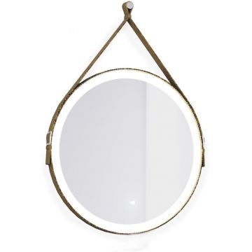 Зеркало Jorno (Жорно) Wood 60 см с подсветкой и бесконтактным включателем (Wood.02.60/ТК)