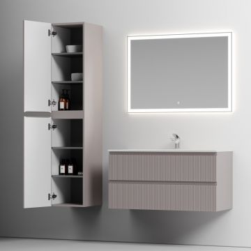 Шкаф-пенал Sancos (Санкос) Snob T подвесной Doha Soft, 350х350х1650 мм, (PSNT35SM)